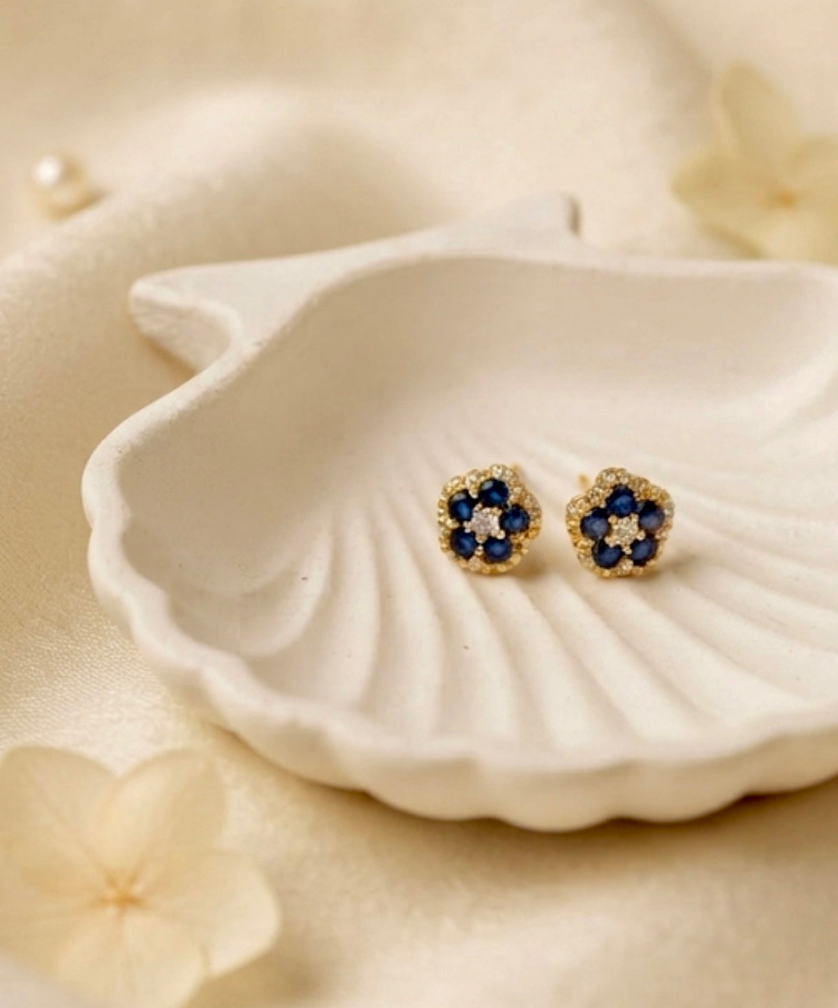 Blue Bon Bon studs