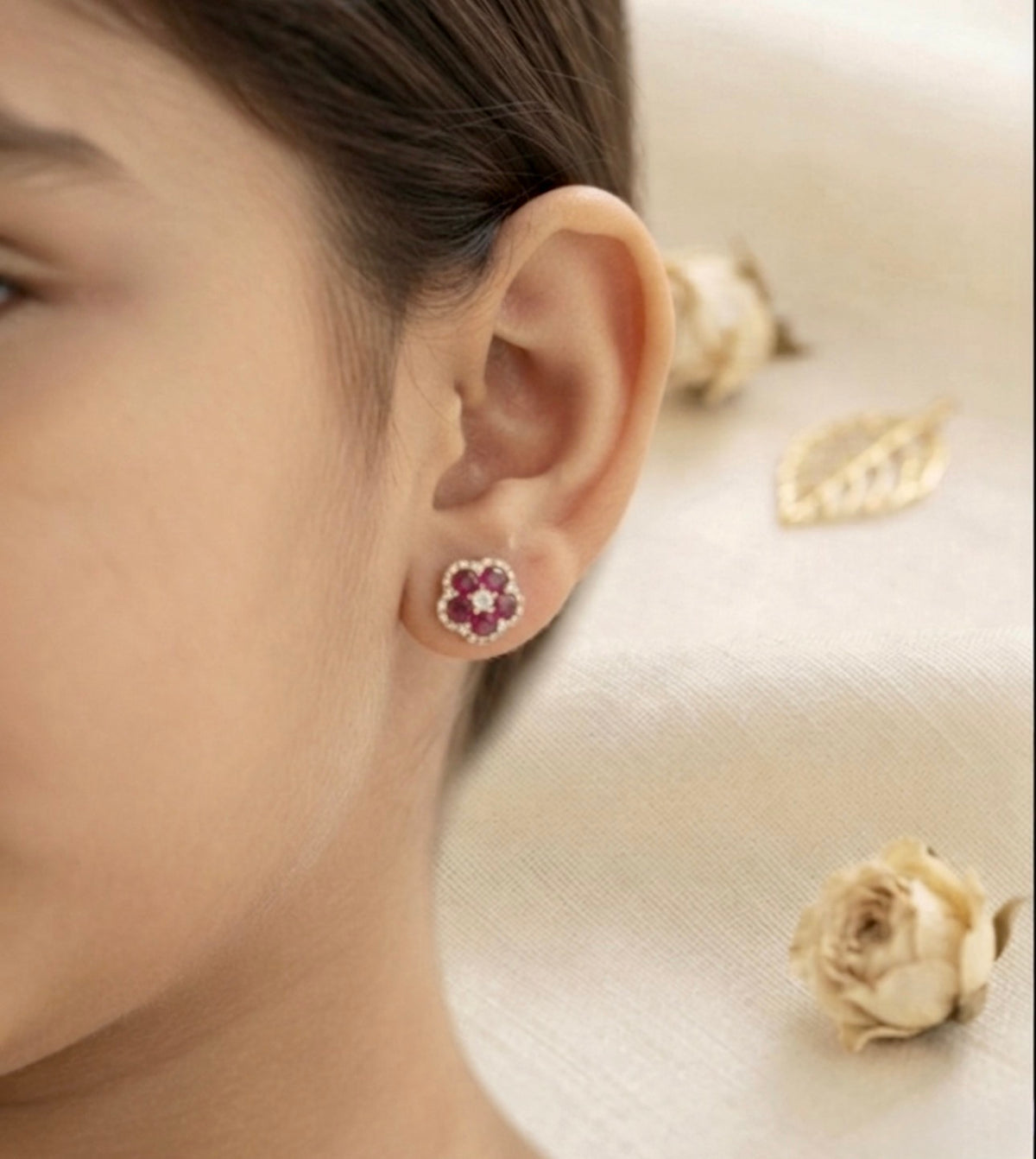 Rosebud Studs