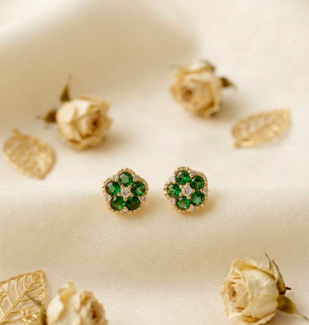 Matcha Blossom Studs