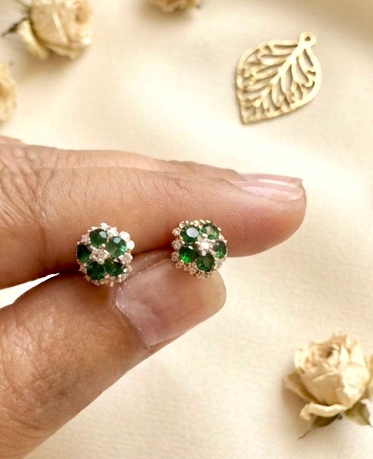 Matcha Blossom Studs