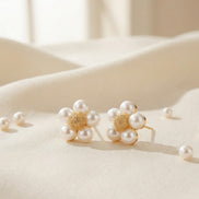 Pearl Daisy Studs