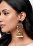 Royal Indigo Lotus Jhumkas