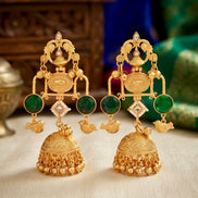 Vrindavan  Brass Jhumkas