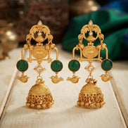 Vrindavan  Brass Jhumkas