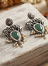 Airavat Jade Silver Danglers