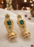 Rajkumari Emerald Jhumkas