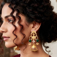 Vrindavan  Brass Jhumkas