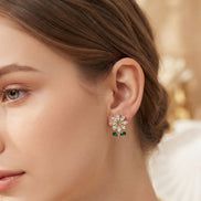 AD flower Earrings