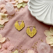 Heart lobe Earrings
