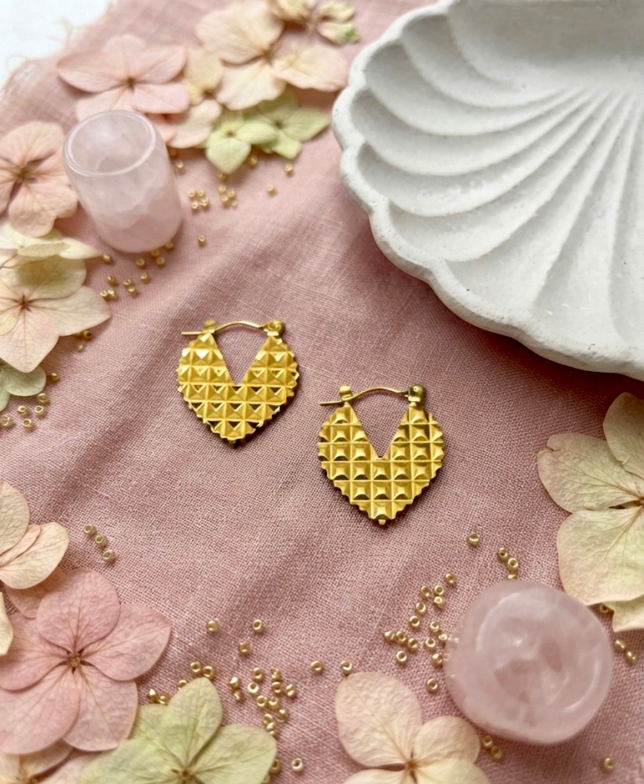 Heart lobe Earrings