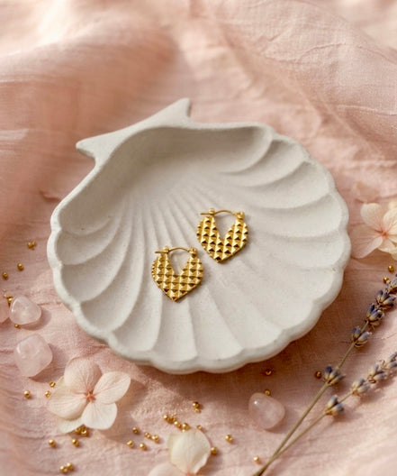 Heart lobe Earrings