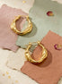 Wavy Twist Hoops