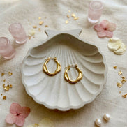 Wavy Twist Hoops