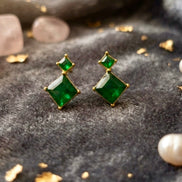 Green Mini Studs