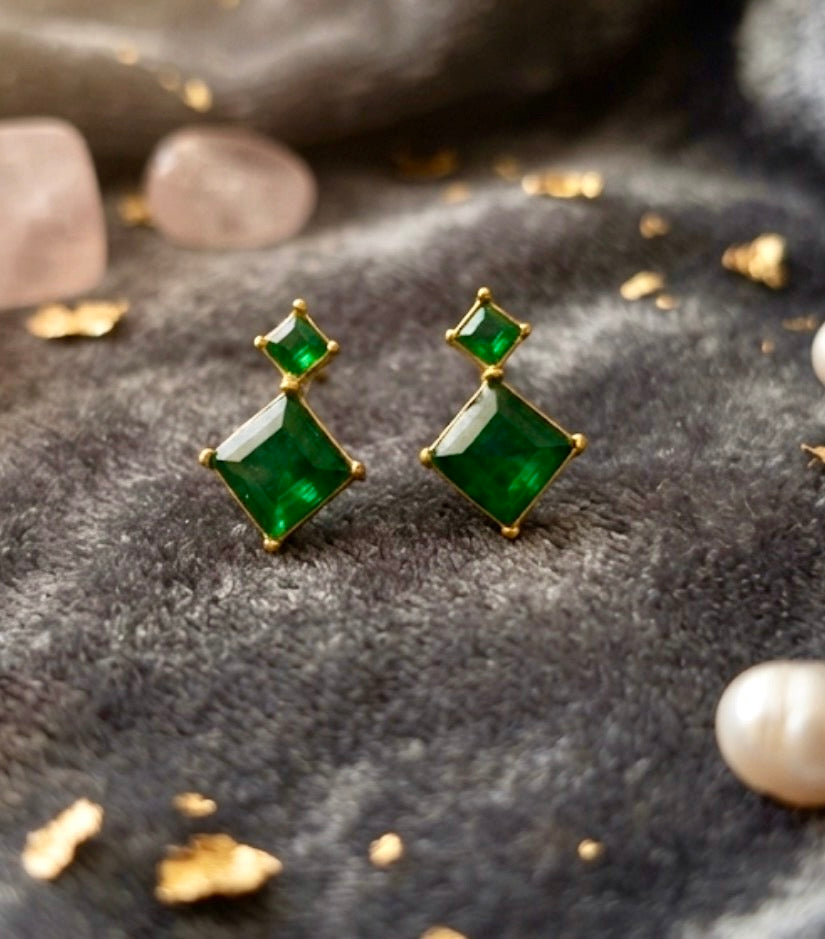 Green Mini Studs