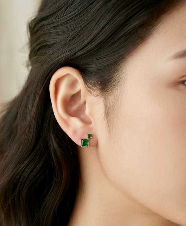 Green Mini Studs