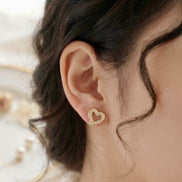 Tiny Heart Studs