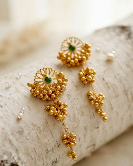 Flower of the Moon KASHMIRI Earrings