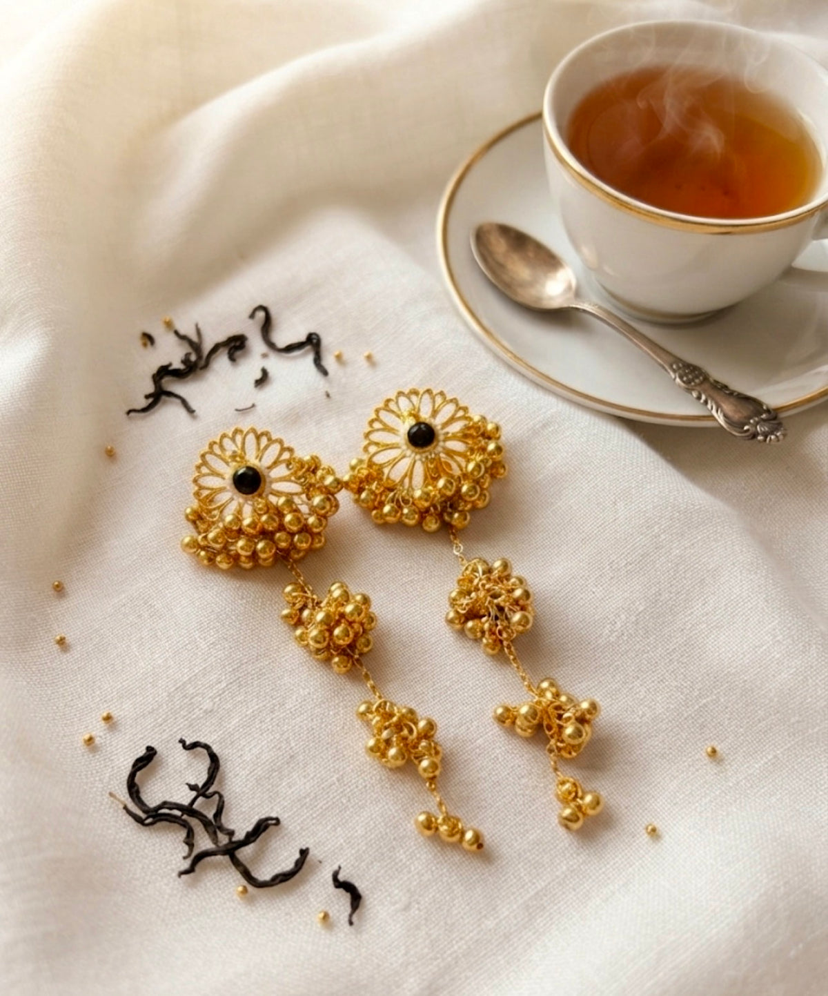 Flower of the Moon KASHMIRI Earrings