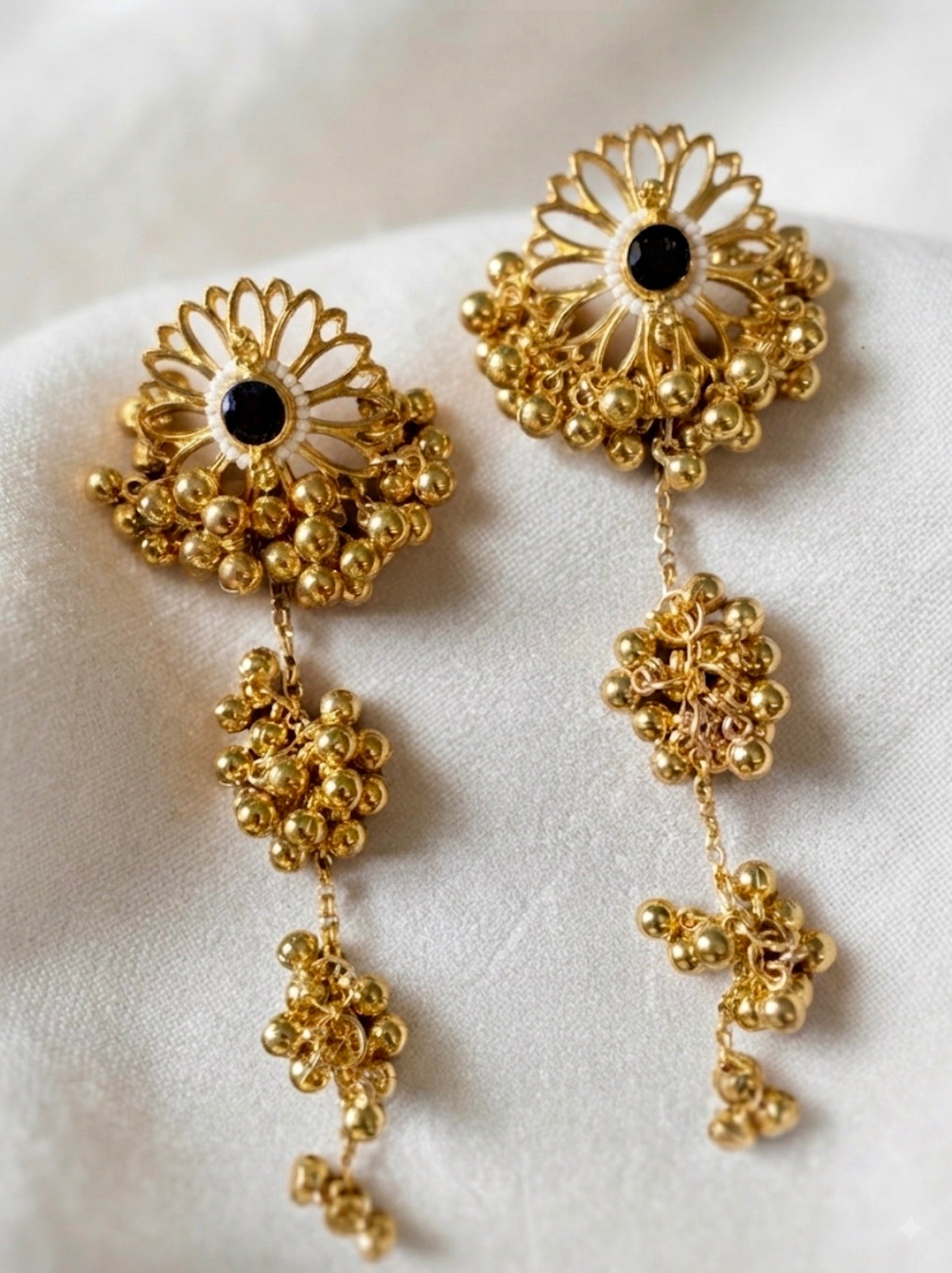 Flower of the Moon KASHMIRI Earrings