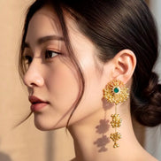 Flower of the Moon KASHMIRI Earrings