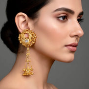 Golden Dewdrop KASHMIRI Jhumkas