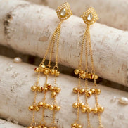 Zehra Pearl Lotus KASHMIRI Earring