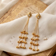 Zehra Pearl Lotus KASHMIRI Earring