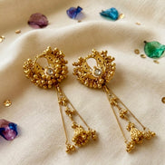 Golden Dewdrop KASHMIRI Jhumkas