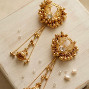 Golden Dewdrop KASHMIRI Jhumkas