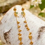 Parrot Pearl Halo Dangler Drops