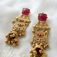 Ruby Heritage Mahal Statement Jhumkas