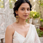 Ruby Heritage Mahal Statement Jhumkas