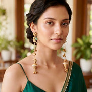 Parrot Pearl Halo Dangler Drops