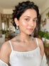 Kurma Sky-Blue Stone Long Tribal Danglers