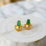 Regal Brass Earring