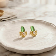 Regal Brass Earring