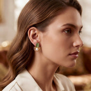 Regal Brass Earring