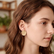 Coin Statement Earrings
