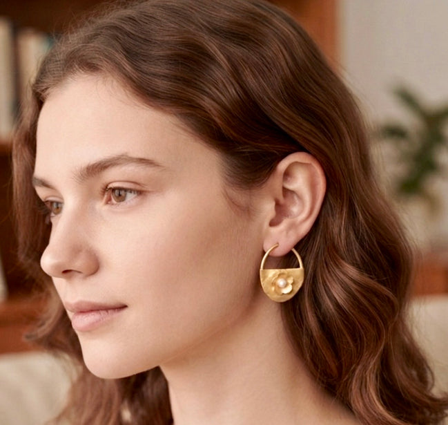 Evorae Half Hoop Earrings.