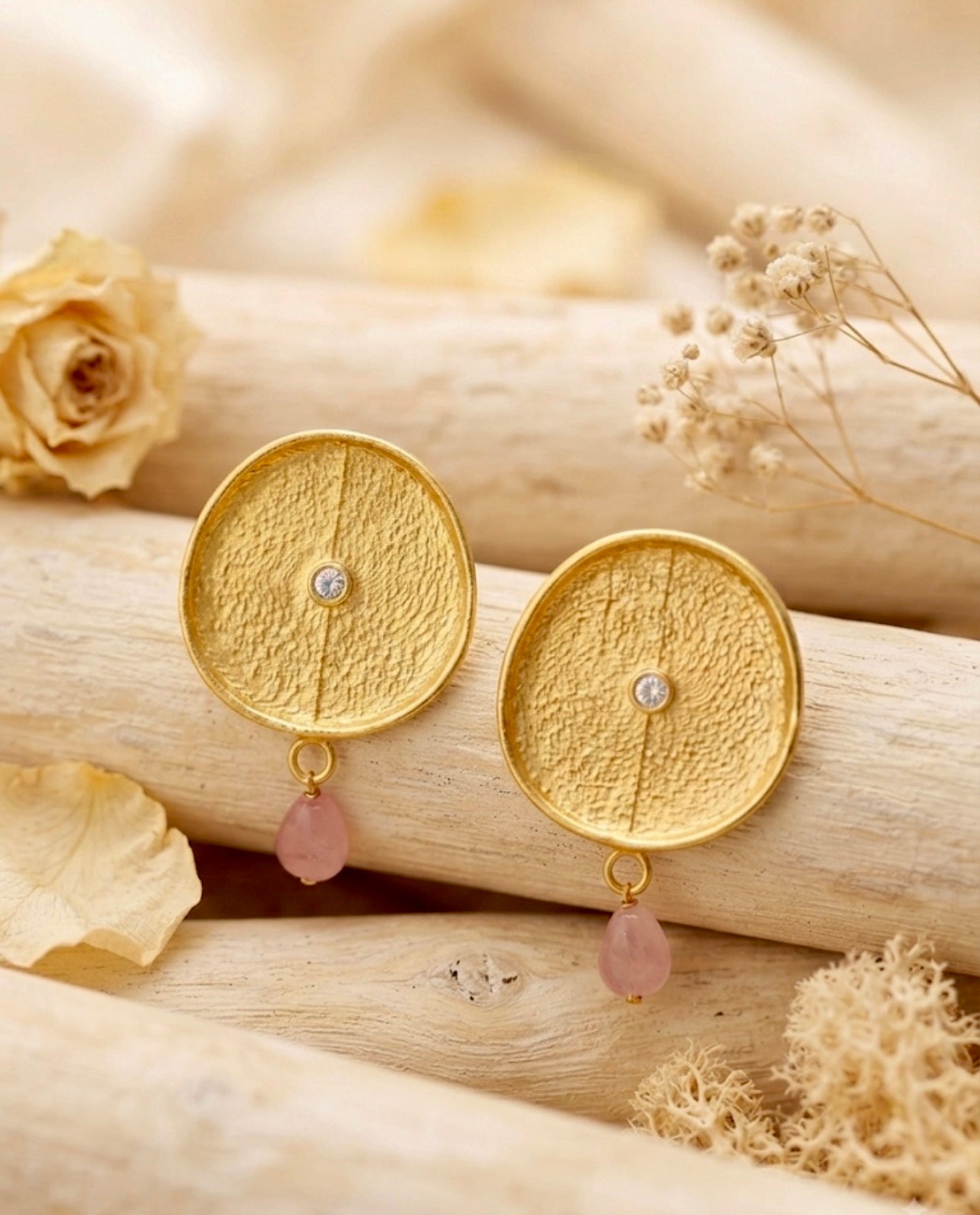 Modern Chand-Moti Shield Studs