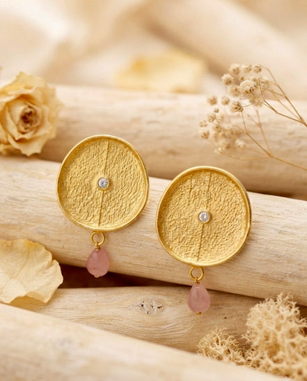 Modern Chand-Moti Shield Studs