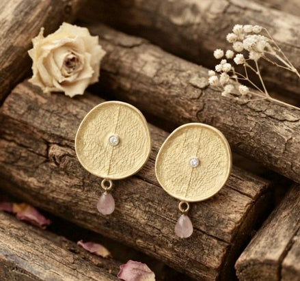 Modern Chand-Moti Shield Studs