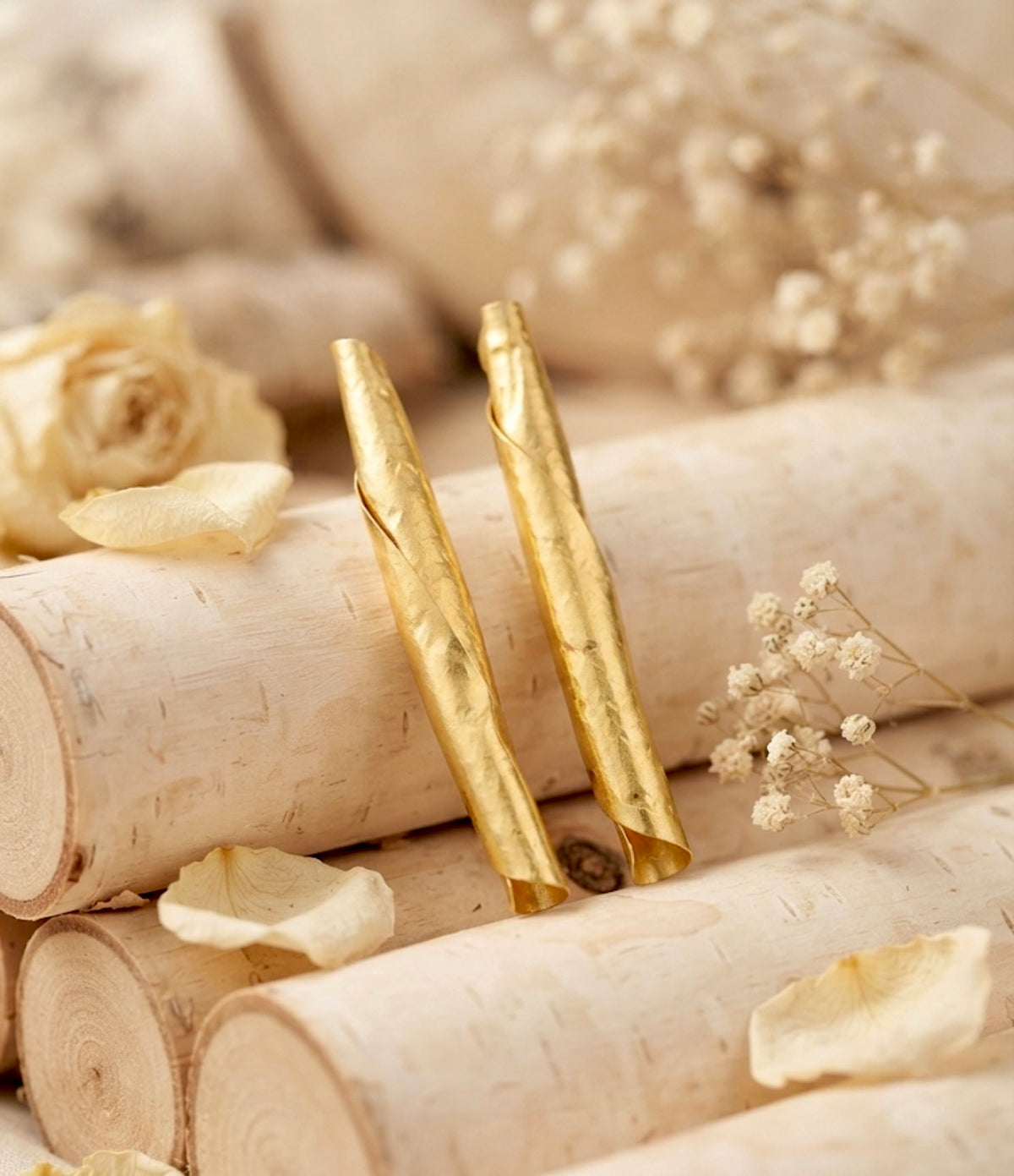 Papyrus Roll Earrings