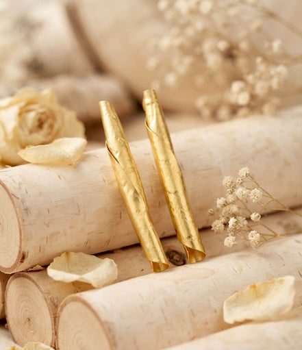 Papyrus Roll Earrings