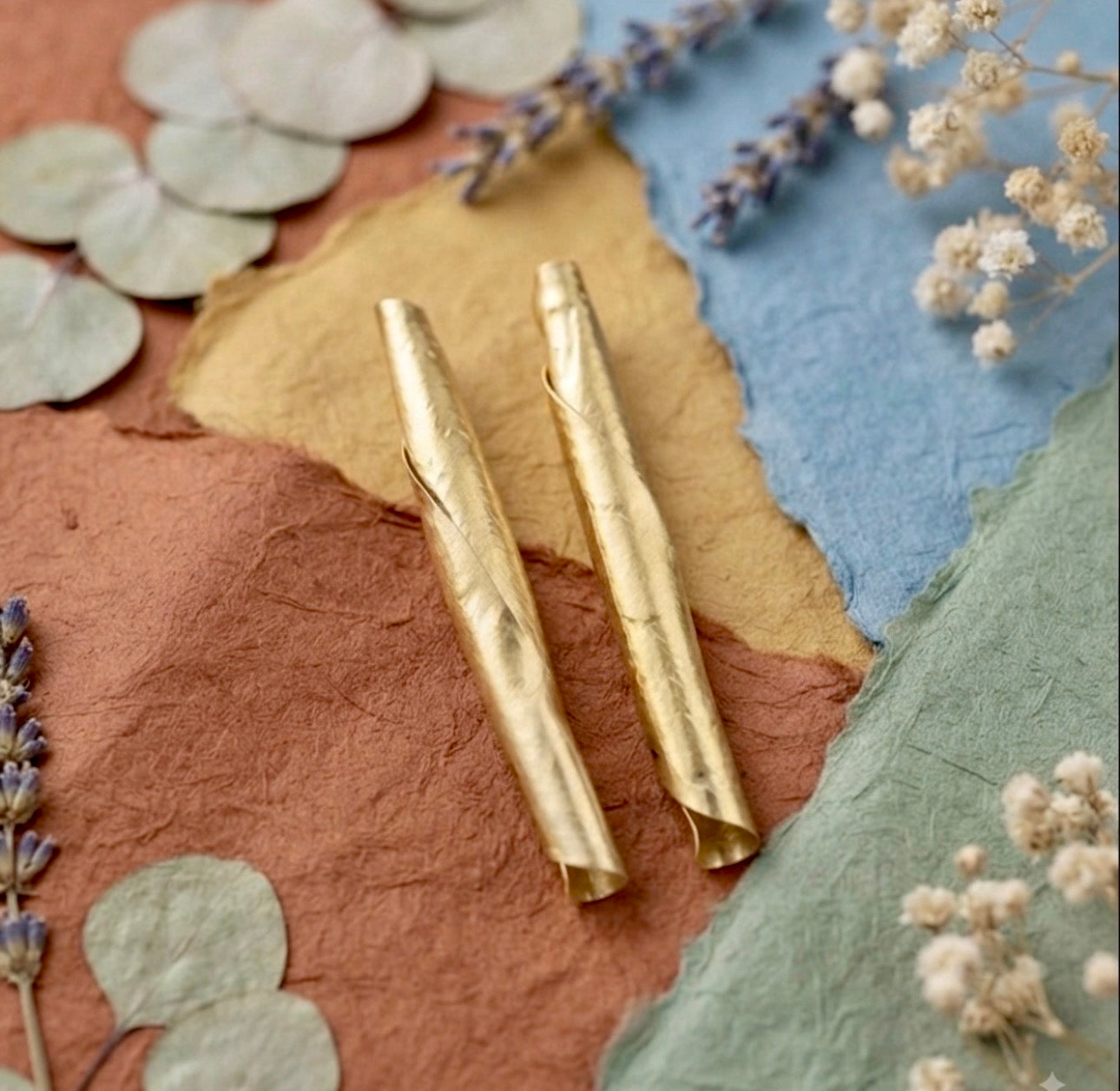 Papyrus Roll Earrings