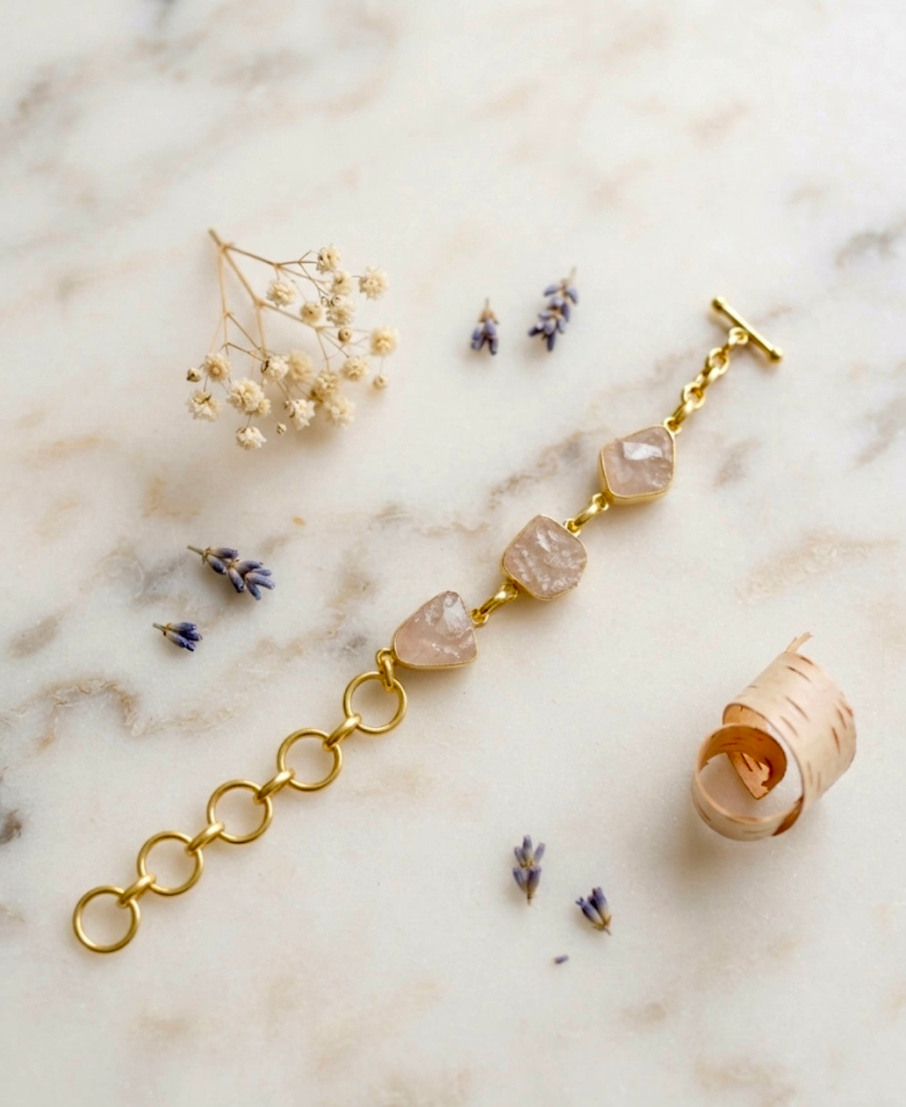 Rose-Quartz SerenityChain Bracelet 🌸