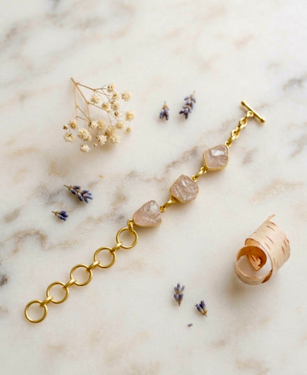 Rose-Quartz SerenityChain Bracelet 🌸