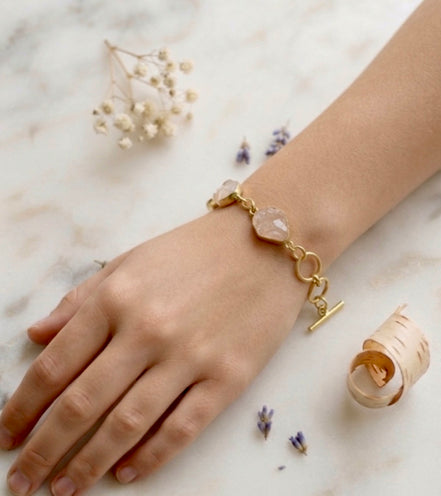 Rose-Quartz SerenityChain Bracelet 🌸