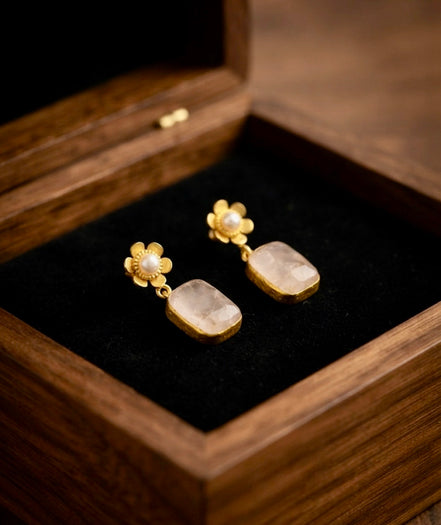 Sugar Quartz  Earrings